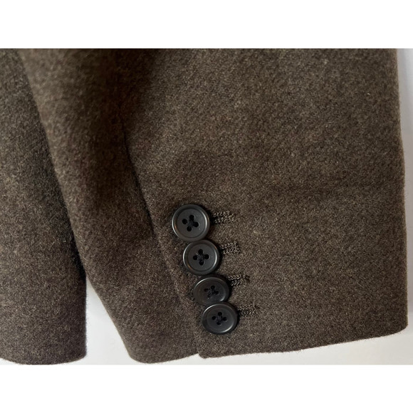 Everlane Women Size 14 NWT Green Brown Wool Blend Blazer - Picture 9 of 15
